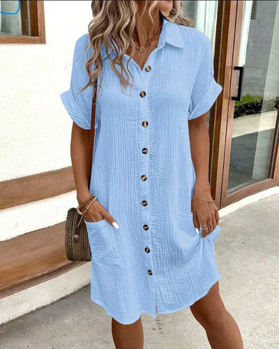 Celestia Elegant Linen Dress