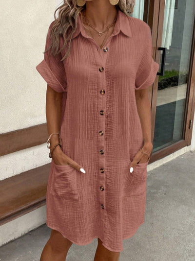 Celestia Elegant Linen Dress